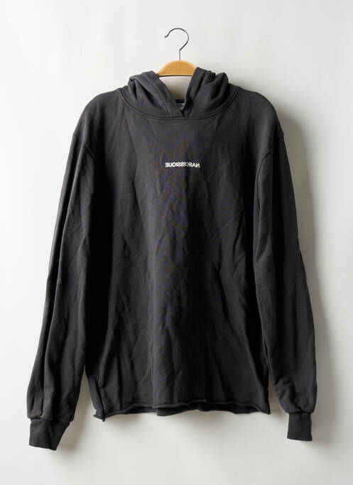 Sweat-shirt à capuche noir NARCISSIQUE pour homme