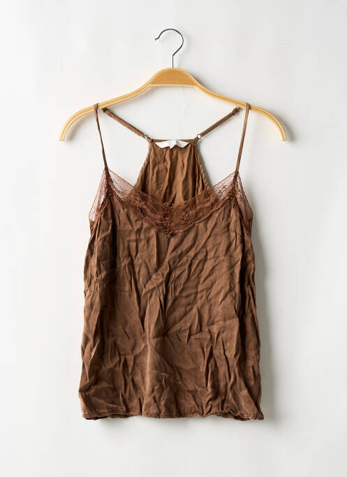 Top marron YAYA pour femme