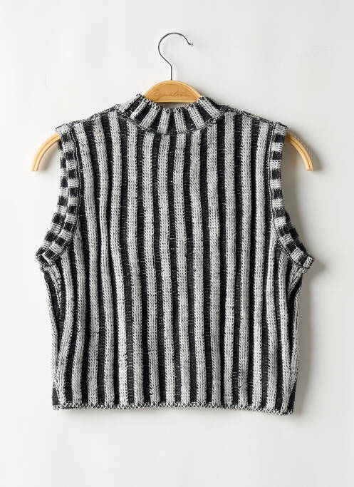 Top noir RAGGED pour femme