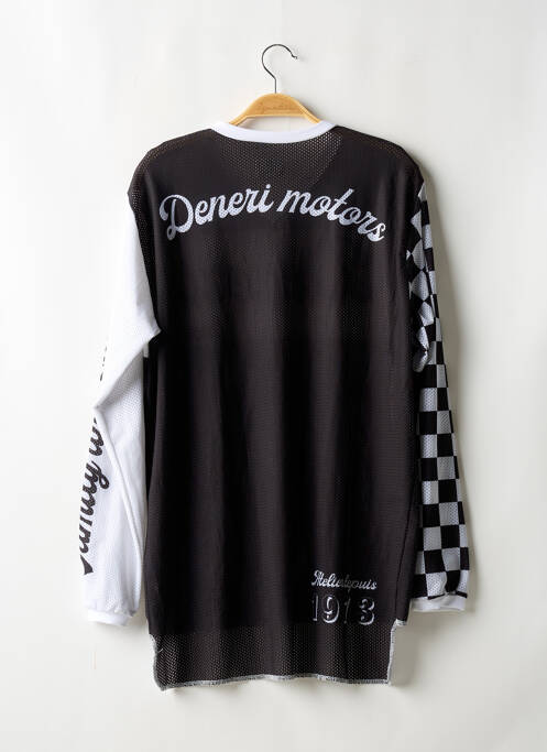 T-shirt noir DENERI MOTORS homme