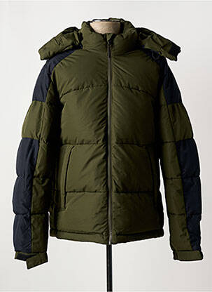 Doudoune poches a capuche vert JACK & JONES homme