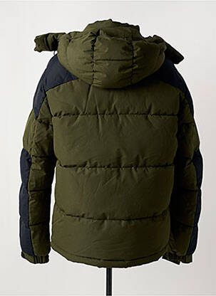Doudoune poches a capuche vert JACK & JONES homme