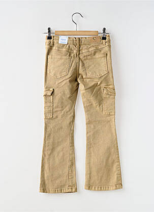 Pantalon cargo tissage denim taille ajustable beige MAYORAL fille