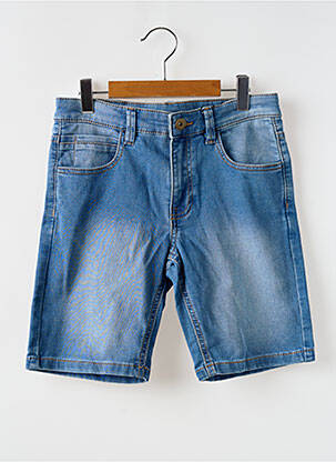 Bermuda tissage denim taille ajustable bleu NUKUTAVAKE garcon