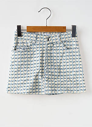 Jupe mi-longue taille ajustable bleu MAYORAL fille