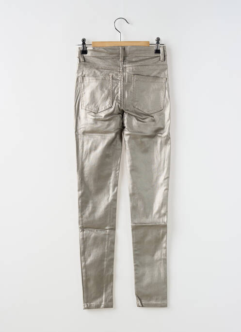 Jeans coupe slim argent G66 pour fille