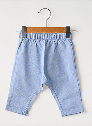 Pantalon droit coupe droite taille élastique bleu MOULIN ROTY garcon