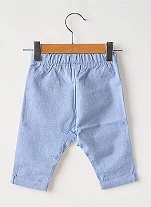 Pantalon droit coupe droite taille élastique bleu MOULIN ROTY garcon
