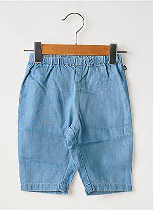 Pantalon droit taille élastique taille élastique bleu PETIT BATEAU enfant