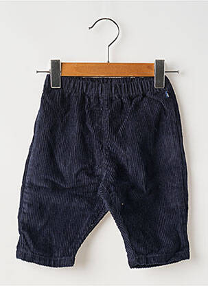 Pantalon droit coupe droite taille élastique bleu PETIT BATEAU garcon