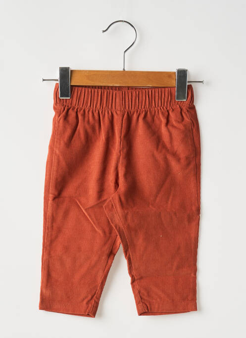 Pantalon droit coupe droite taille élastique orange MOULIN ROTY garcon