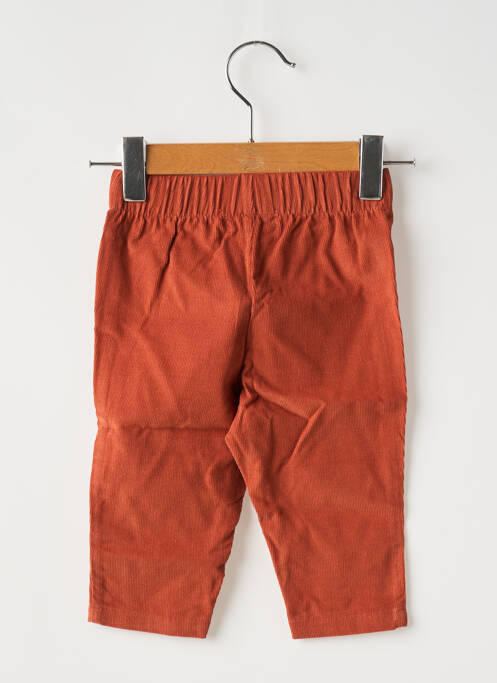 Pantalon droit coupe droite taille élastique orange MOULIN ROTY garcon