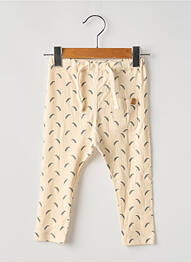 Legging stretch taille élastique beige LIL'ATELIER fille