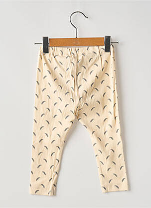 Legging stretch taille élastique beige LIL'ATELIER fille