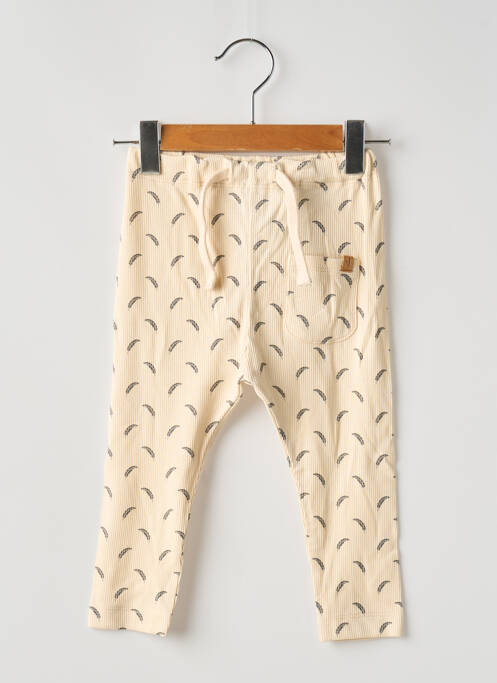 Legging stretch taille élastique beige LIL'ATELIER fille