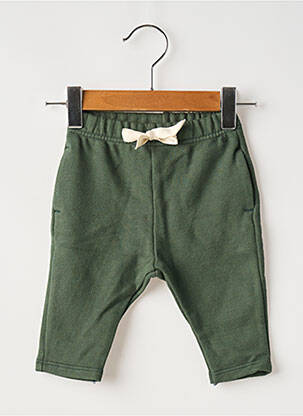 Jogging stretch taille élastique vert PETIT BATEAU enfant
