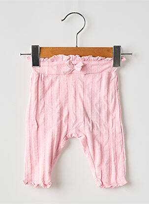 Legging stretch taille ajustable rose NAME IT fille