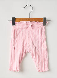 Legging stretch taille ajustable rose NAME IT fille