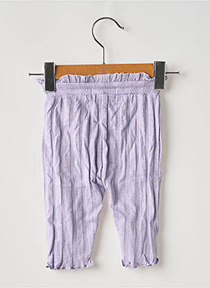 Legging stretch taille ajustable violet NAME IT fille