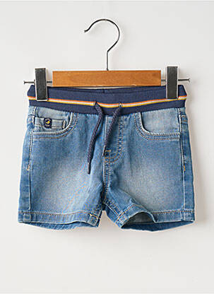 Short délavé taille ajustable bleu MAYORAL garçon
