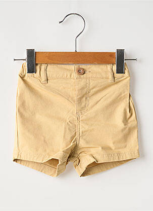 Short tissage popeline taille élastique beige PETIT BATEAU garçon