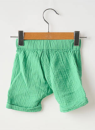 Short tissage popeline vert MOULIN ROTY garçon