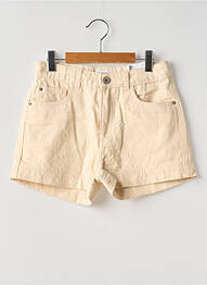Short fermeture zippée sous rabat boutonné taille ajustable beige MAYORAL fille