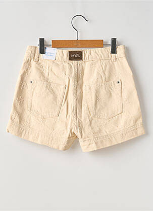 Short fermeture zippée sous rabat boutonné taille ajustable beige MAYORAL fille