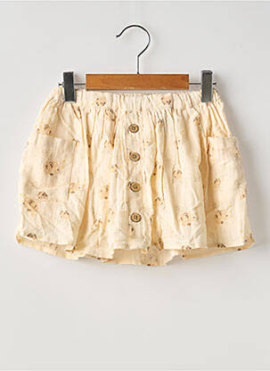 Jupe mi-longue imprimé fleurs beige LIL'ATELIER fille