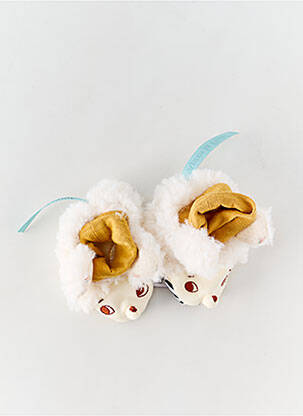 Chaussons/pantoufles bout rond bout rond beige MOULIN ROTY enfant