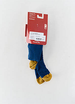 Collants stretch bleu MOULIN ROTY fille