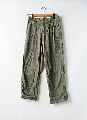Pantalon droit tissage popeline taille normale vert DOCKERS femme