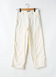 Pantalon chino tissage popeline taille haute beige DOCKERS femme