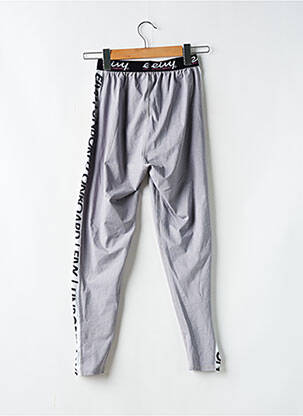 Legging broderie galons latéraux taille normale gris EIVY femme