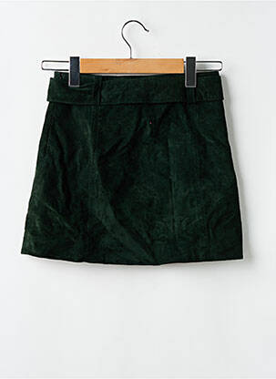Mini-jupe doublure vert ZARA femme