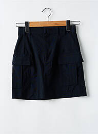 Jupe courte taille haute bleu ZARA femme