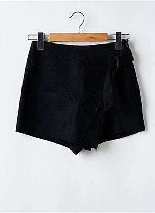 Jupe short taille à pinces noir ZARA femme