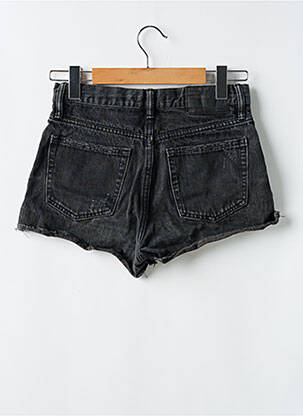Short tissage denim taille normale noir PULL & BEAR femme