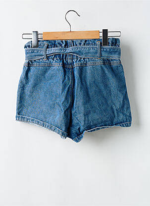 Short tissage denim taille haute bleu HONEY PUNCH femme