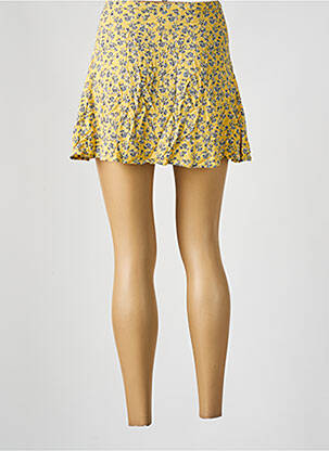 Jupe courte taille normale jaune DIVIDED H&M femme