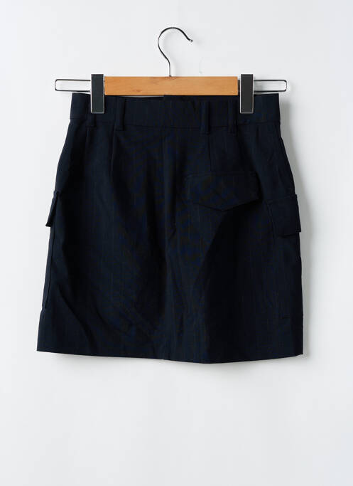 Jupe courte taille haute bleu ZARA femme
