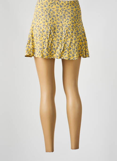 Jupe courte jaune DIVIDED H&M pour femme