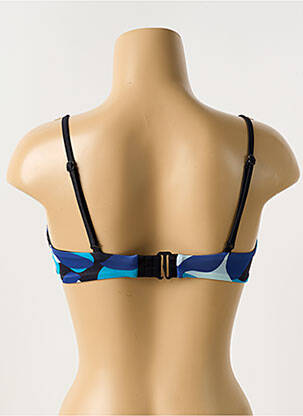 Haut de maillot de bain stretch haut soutien-gorge emboitant bleu SLOGGI femme