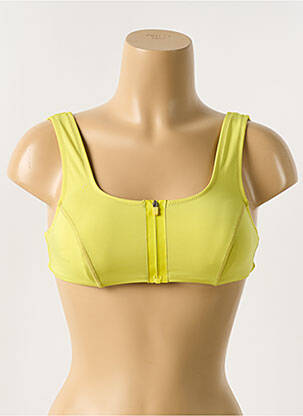 Haut de maillot de bain stretch haut soutien-gorge moulé jaune H&M femme