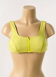 Haut de maillot de bain stretch haut soutien-gorge moulé jaune H&M femme