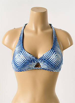 Haut de maillot de bain stretch haut soutien-gorge moulé bleu RIP CURL femme