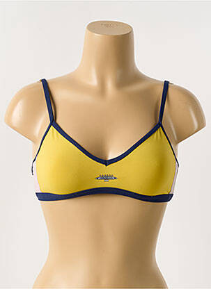 Haut de maillot de bain stretch haut soutien-gorge emboitant jaune BANANA MOON femme