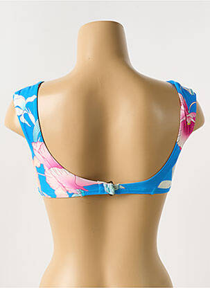 Haut de maillot de bain stretch bleu SANS MARQUE femme