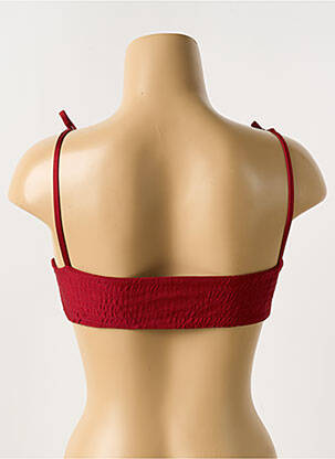 Haut de maillot de bain stretch rouge SANS MARQUE femme