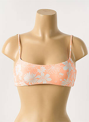 Haut de maillot de bain stretch orange SANS MARQUE femme